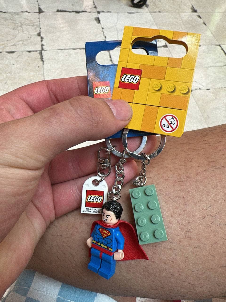 Superman LEGO Keychain